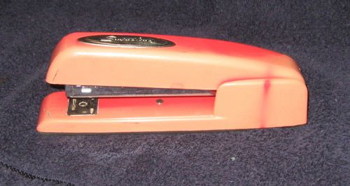 SWINGLINE RED desk stapler 747xx……….old perhaps the first