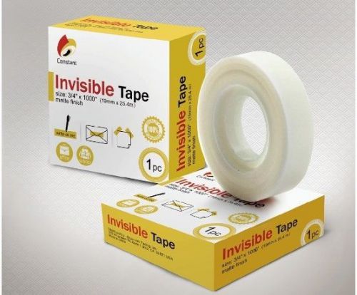 6 Rolls, Invisible Office Tape, 3/4&#034; x 1000&#034;