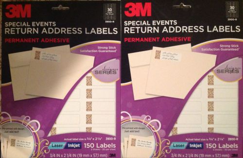3M Special Events Return Address Labels-Lot of 2