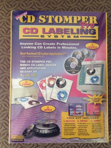 CD Stomper Pro CD Labeling System Brand New Unopened Sealed