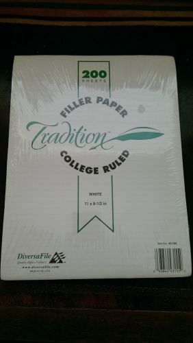 Tradition Filler Paper College Ruled 200 Sheets