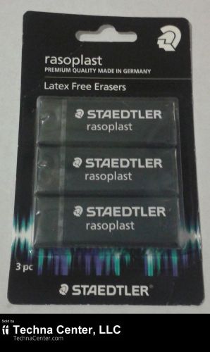 Staedtler Rasoplast Latex Free Erasers, 3 pc/pack