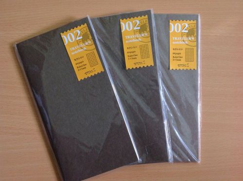 Midori Traveler&#039;s Notebook Refill Regular size Squared Free shipping!