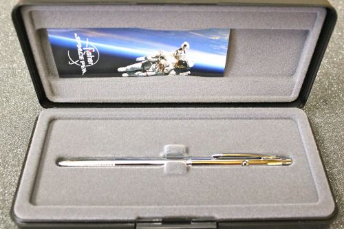Fisher space pens model ch4 chrome plated shuttle series space pen / gift boxed for sale
