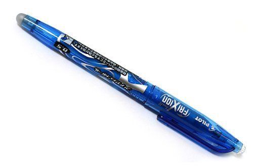 Pilot frixion erasable gel pen 0.5mm, extra fine light blue for sale