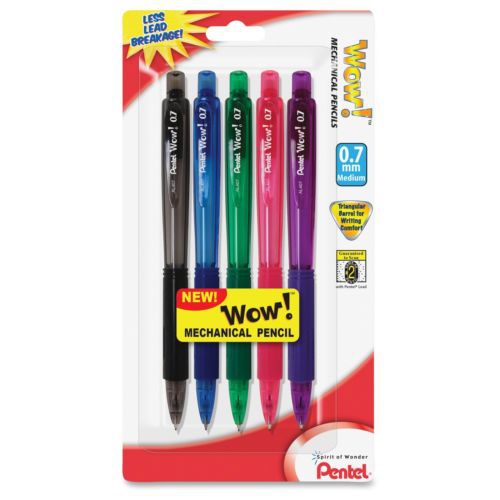 Pentel wow! retractable tip mechanical pencil - hb pencil grade - (al407bp5m) for sale