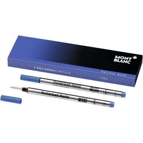 2 montblanc rollerball refills, blue  fine point , 105163 for sale