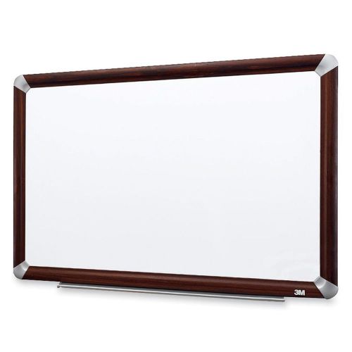 3m m9648fmy 48-in x 96-in dry erase board with full mahogany frame for sale