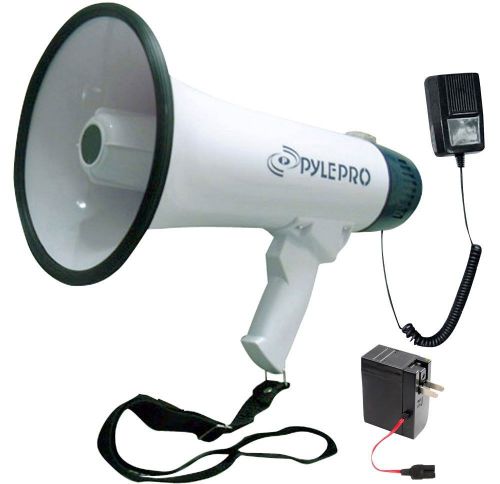 PYLE PMP45R Rechargeable Professional Dynamic Megaphone Detachable Microphone