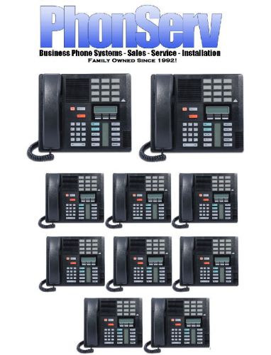 10 Nortel Norstar Meridian M7310 Business Refurb System Phones NT8B20 Black Used