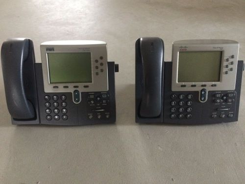 2 CISCO Systems 7961G CP-7961G 7961 SIP Phones