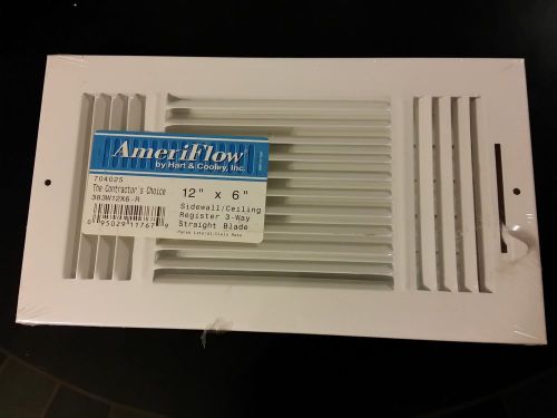 AIR VENT WITH 3 WAY BLADE (12 x 6) INCHES FOR SIDEWALL / CEILING