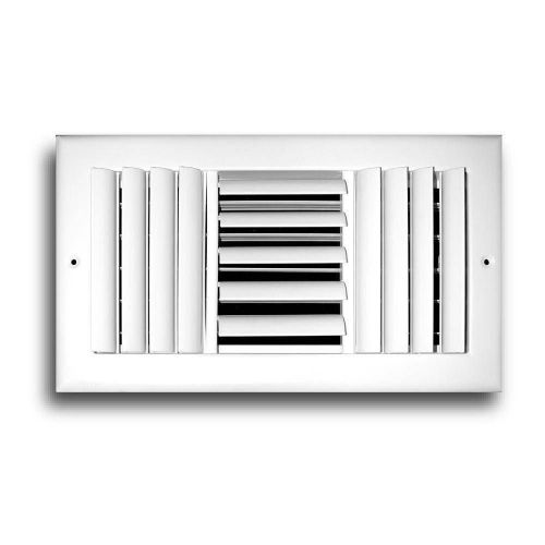 Truaire h303m 14x10  14&#034; x 10&#034; 3 way smooth glide wall / ceiling register white for sale