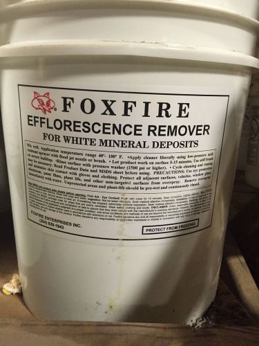 Foxfire efflorescence remover - (5 gallon pails) for sale