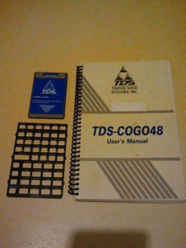 TDS COGO GX/SX Card + Manual Overlay for HP 48GX Calculator