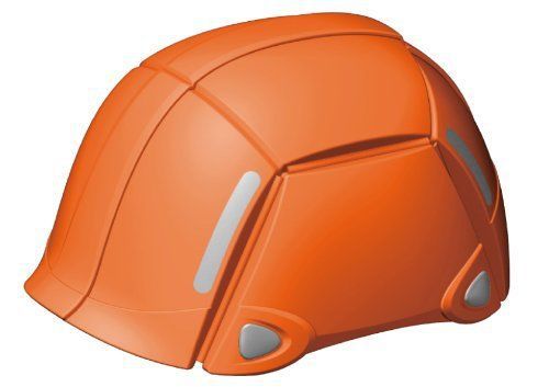 TOYO disaster prevention for folding helmet BLOOM Orange from JAPAN 17