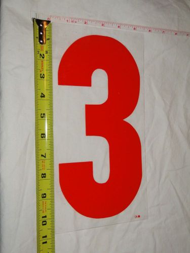Replacement Plastic Number for Outdoor Marquee Portable Sign Plastic 11&#034; # &#034;3&#034;