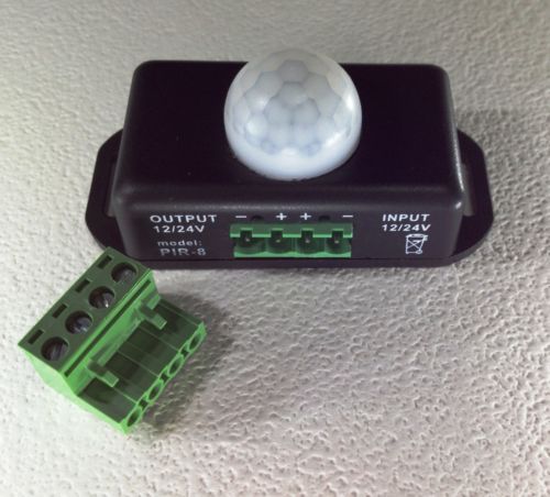 LED Lighting Motion Switch Timer Function 12 - 24 Volt LED Sign Control PIR8