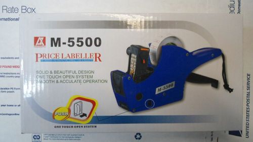 Price Gun Labeler M5500 Single One Line Roll With Labels &amp; Ink Roller Brand New