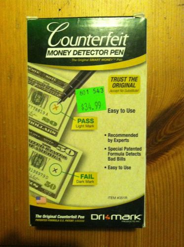 NEW ORIGINAL Dri Mark Counterfeit Money Detector Pens 12 count Pack FREE SHIP!!