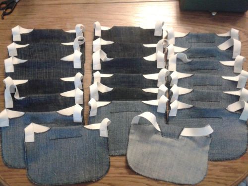 20 x  Pack MEDIUM  Chicken Saddle denim  Hen Apron  Poultry Eggs for hatching