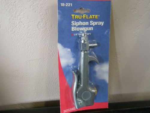 Tru-flate 18-221 siphon spray 1/4&#034; inlet blowgun plews/edelmann  new for sale