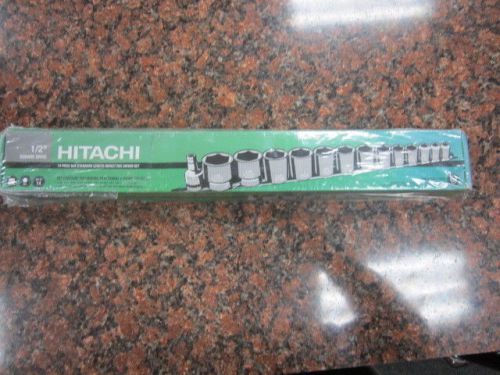 Hitachi 728530 14-Piece 1/2-Inch 6-Point Impact Socket Set New Free Shipping