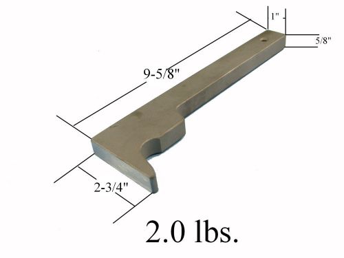 Aircraft Tool Bucking Bar 9-5/8&#034;x 1&#034;x 2-3/4&#034;x5/8&#034;  2.0 lb
