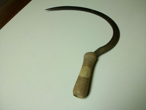 Antique VIC Sickle~ Cast Steel Serrated Blade~ Hand Tool Cutter Knife~Austria