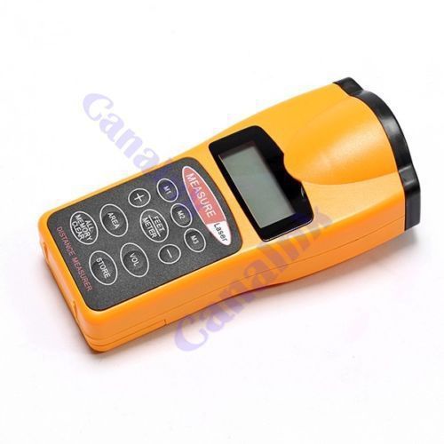 Ultrasonic meter digital sonic distance tape measure laser pointer up to 60ft for sale