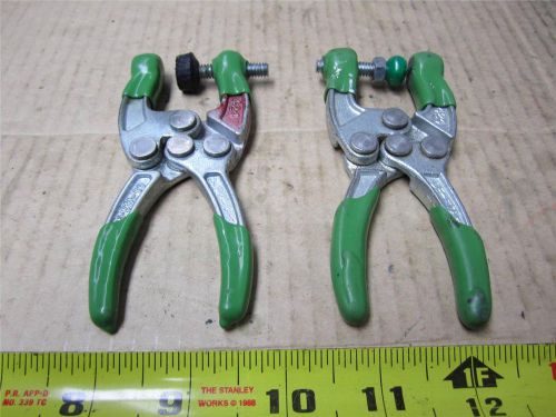 2 PC LOT OF DE&gt;STA&gt;CO 50 PL SMALL AIRCRAFT SQUEEZE CLAMP PLIERS MECHANIC TOOLS