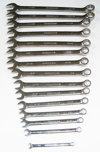NAPA Carlyle NEW 15pc Combination Wrench Set to1-1/4&#034;