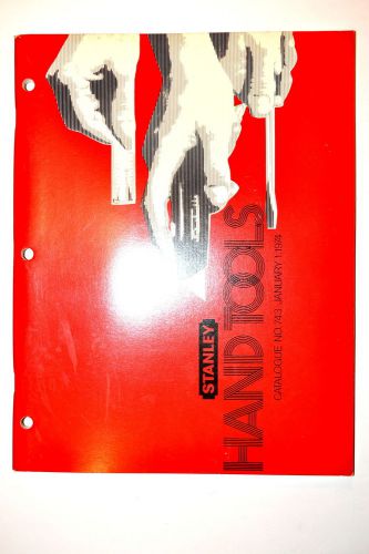 1974 stanley canada  hand tools catalog no. 743 #rr205 hammer measuring plane et for sale