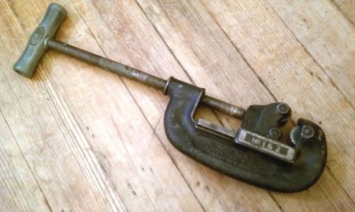 Vintage Old Ridgid No. 1-2 Heavy Duty Pipe Cutter Tool USA Ridge Company OH