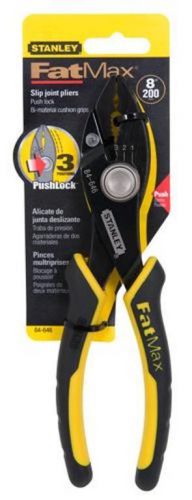 Stanley 8&#034; FatMax Push-Lock Slip Joint Pliers, 84-646