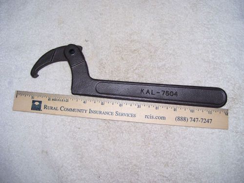 KAL 7504 OR  Adjustable Hook Style Spanner Wrench  2&#034; to 4&amp;3/4&#034; U.S.A. or JAPAN