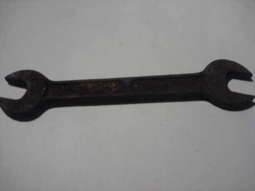 Vintage Rusty  Wrench 16 And 19 End Forged Steel USA