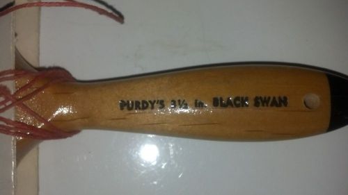 Vintage Purdy (New Old Stock) 3 1/2 &#034; Black Swan 100% Chinese Bristle