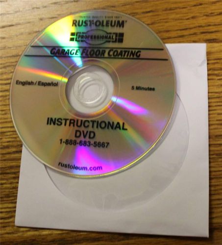 RUST-OLEUM Professional Garage Floor Coating Instructional DVD (English/Spanish)