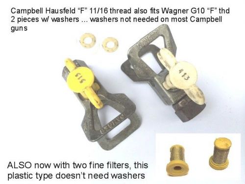 Airless paint sprayer reversible tip assembly campbell hausfeld 2pc  413 / 515 for sale