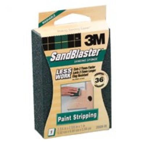 Sandblaster 3-3/4 in. x 2-1/2 in. x 1 in. 36 Grit Extra Coarse Sanding Sponge-20