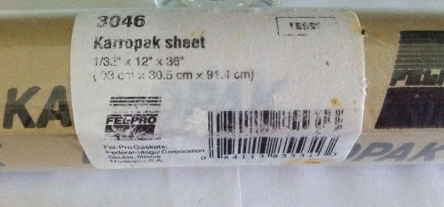 Karropak Sheet Gasket Material 1/32&#034; X 12&#034; X 36&#034;  Factory Sealed