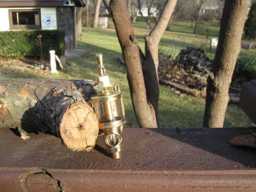 Vintage lunkenheimer drip brass oiler hit n miss,steam, machine or tractor oiler for sale