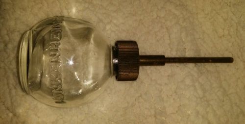 Lunkenheimer glass bulb oiler with brass fittings