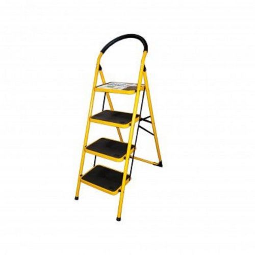 4 Step Ladder with Oversize Steps extension ladder fold up ladder yellow ladder
