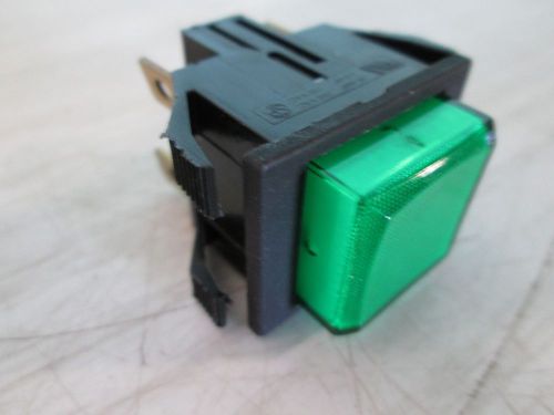 &#034;BUNN&#034; OEM PART#28296.0000 GREEN LIGHTED MOMENTARY PUSH BUTTON SWITCH FOR BREWER