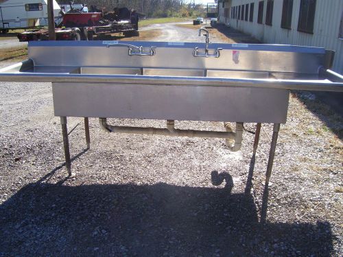 Commercial 3-bay sink for sale