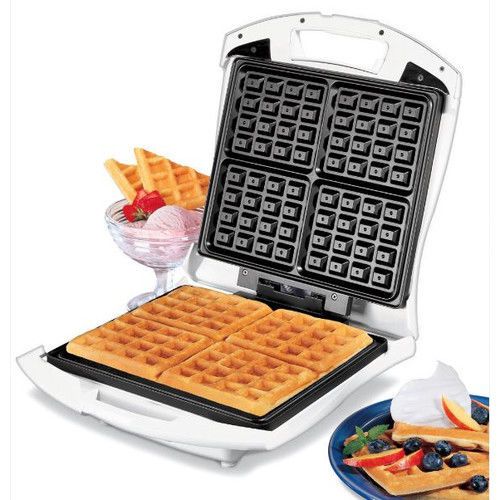 Proctor-silex four square belgian waffle maker for sale