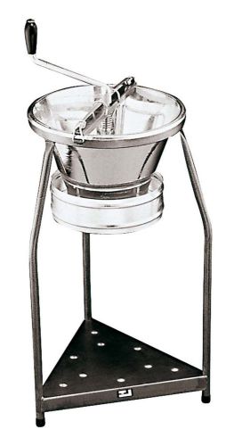 15 quart tinned steel food mill  &amp; stand 1/8&#039;&#039; -3 mm sieve 24 pounds per minute for sale