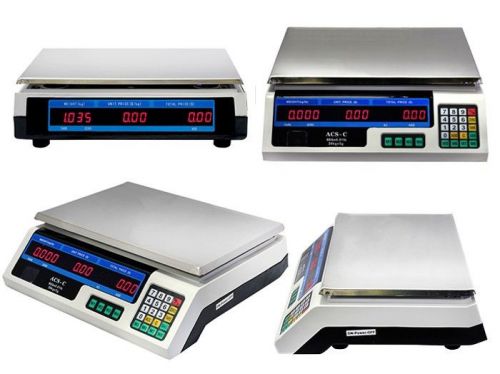 Lot 4 electronic counting digital computing food meat price weight scale for sale